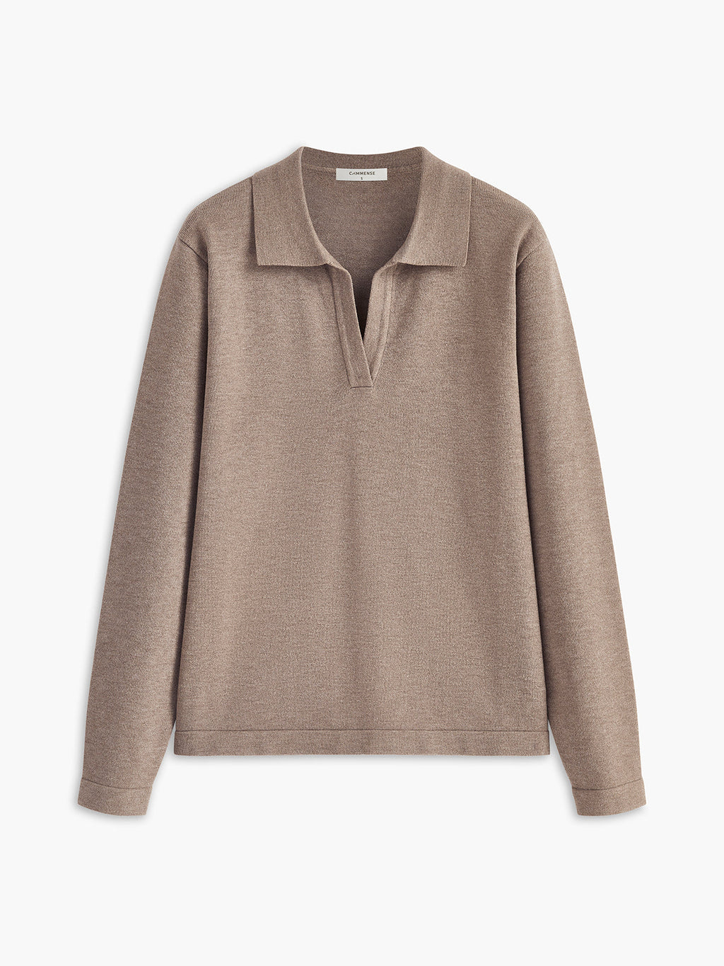 Tiered Touch Collared Pullover Sweater