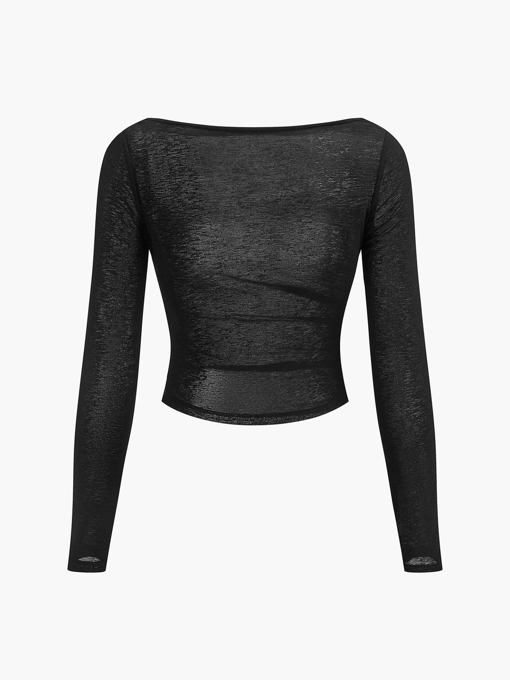 Donna Straight Neck Jersey Top