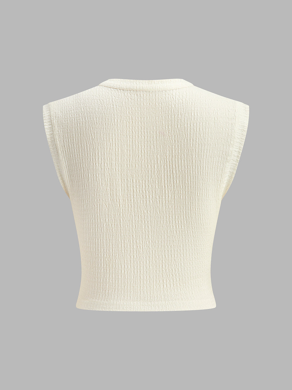 Her Day V-Neck Knot Front Sleeveless Top