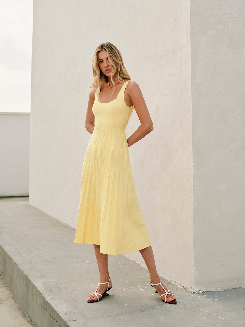 Sally Ribbed Knit Dress
