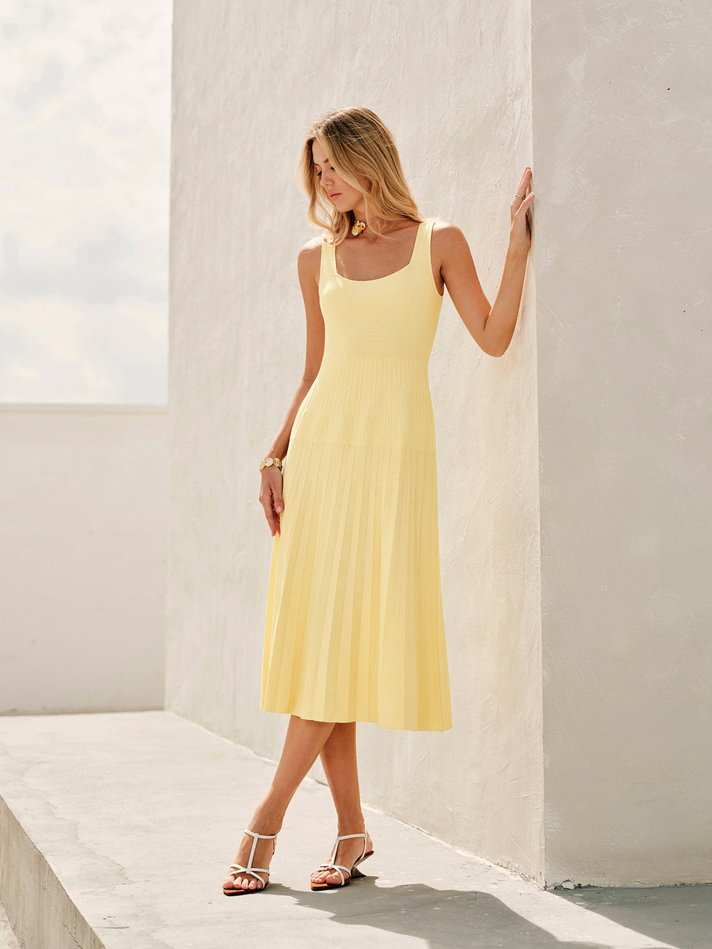 Sally Ribbed Knit Dress