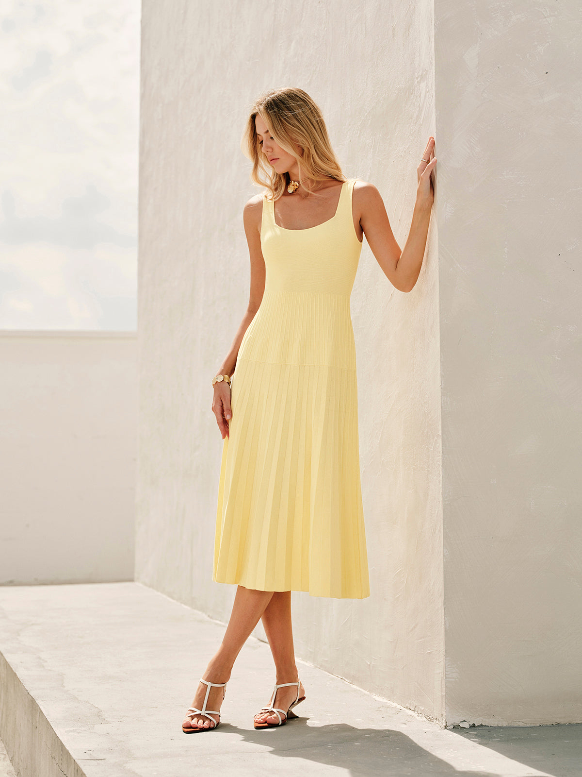 Sally Ribbed Knit Dress