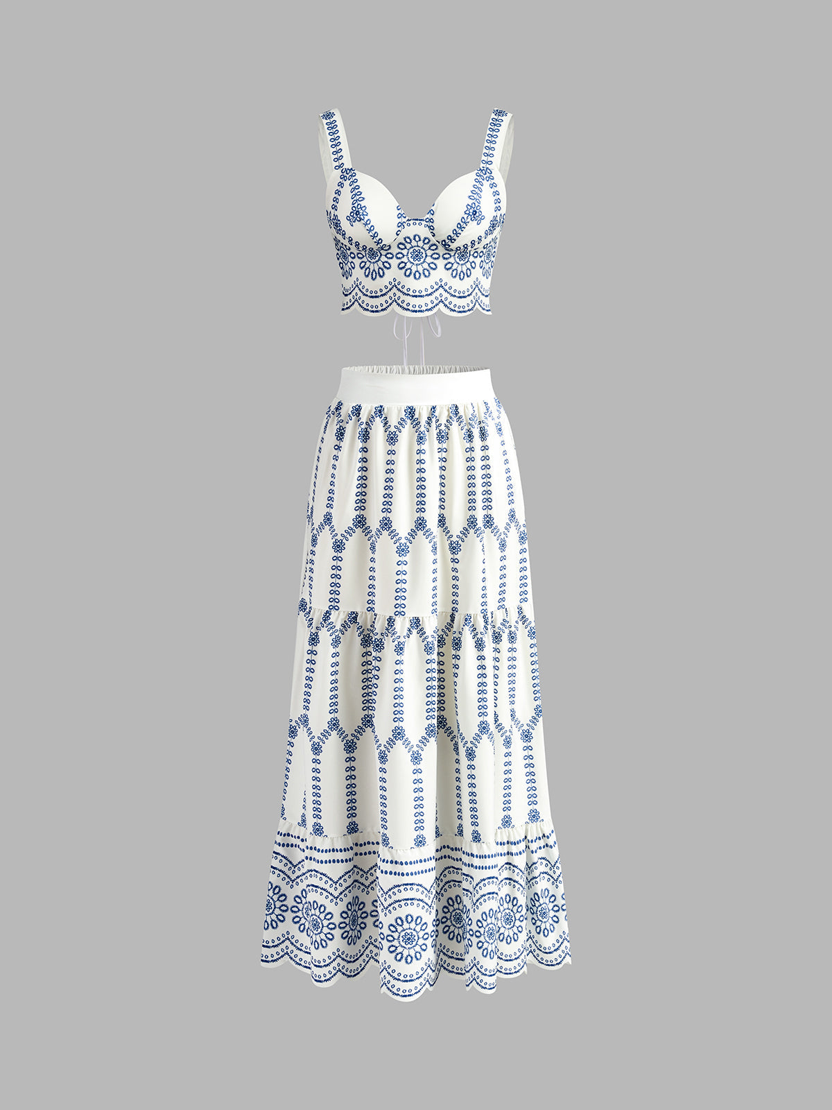 Turks Sleeveless Tie Back Chic Skirt Set