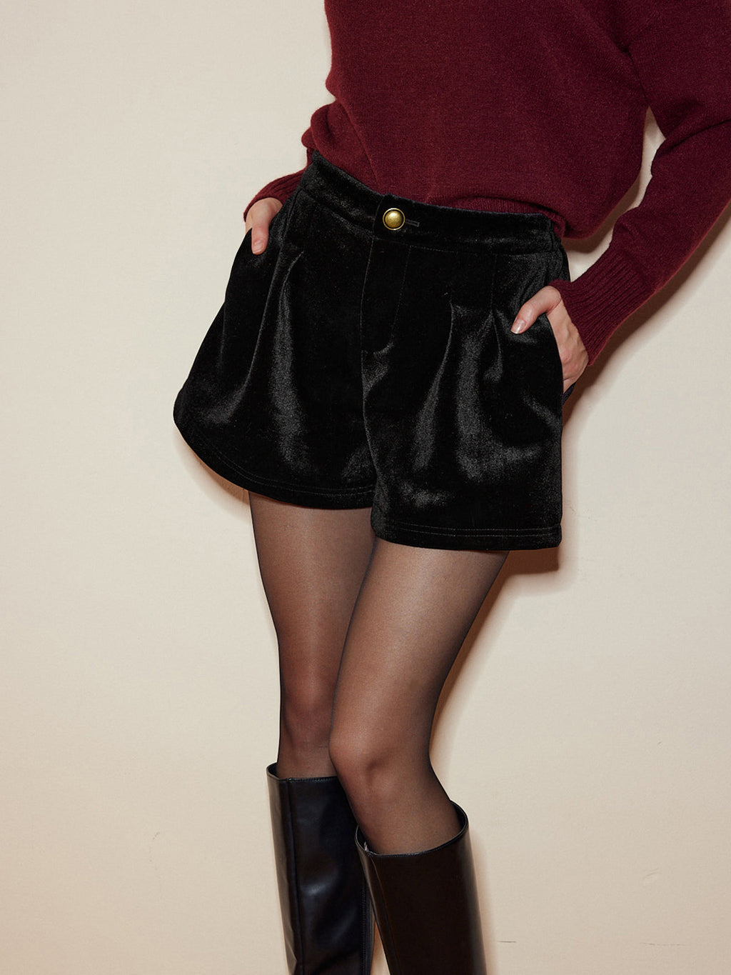 Prairie Plush Velvet Cozy Shorts