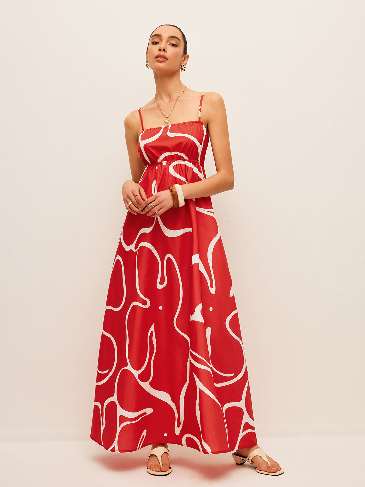 Starry Nights Back Tie Detail Dress