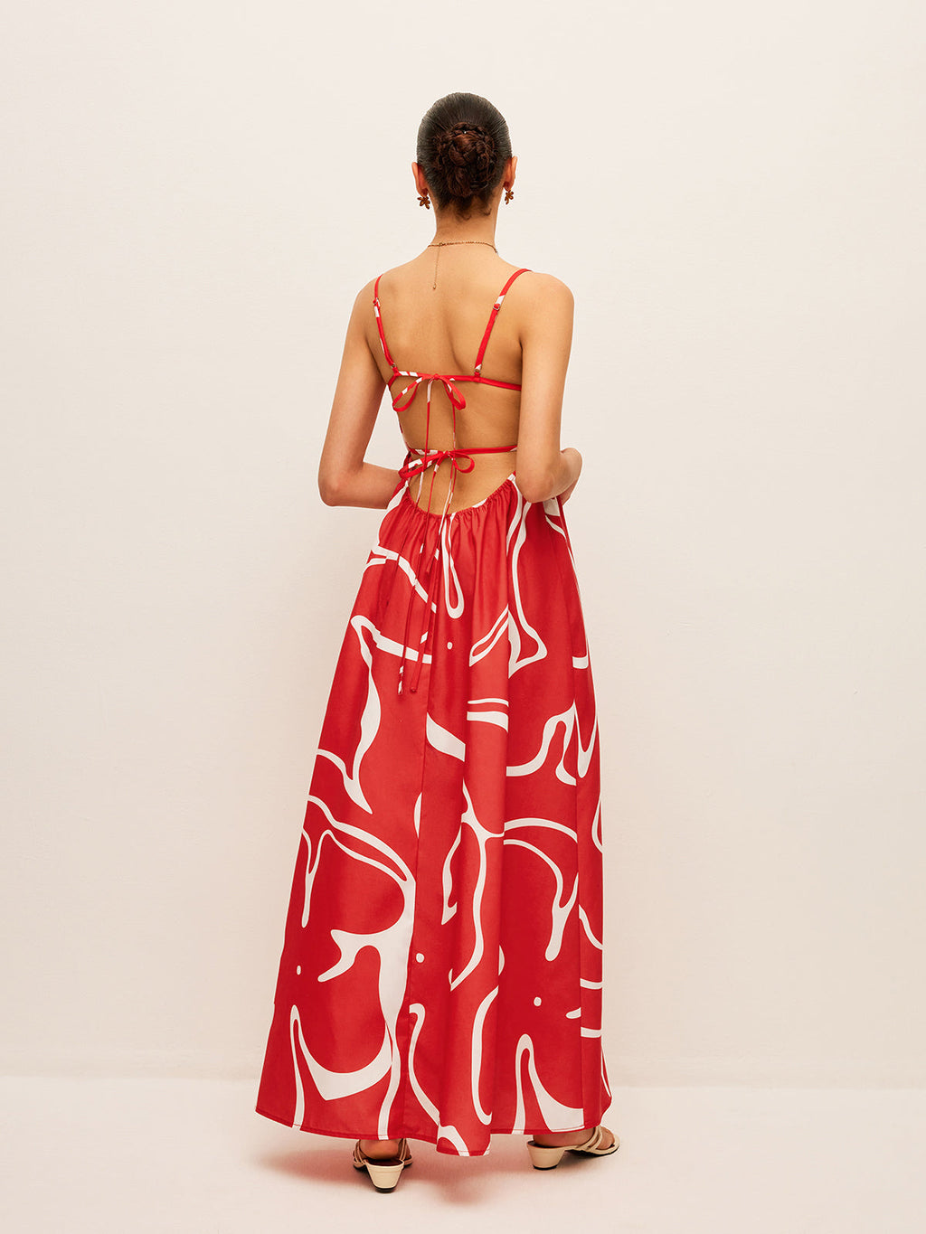 Starry Nights Back Tie Detail Dress