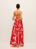 Starry Nights Back Tie Detail Dress