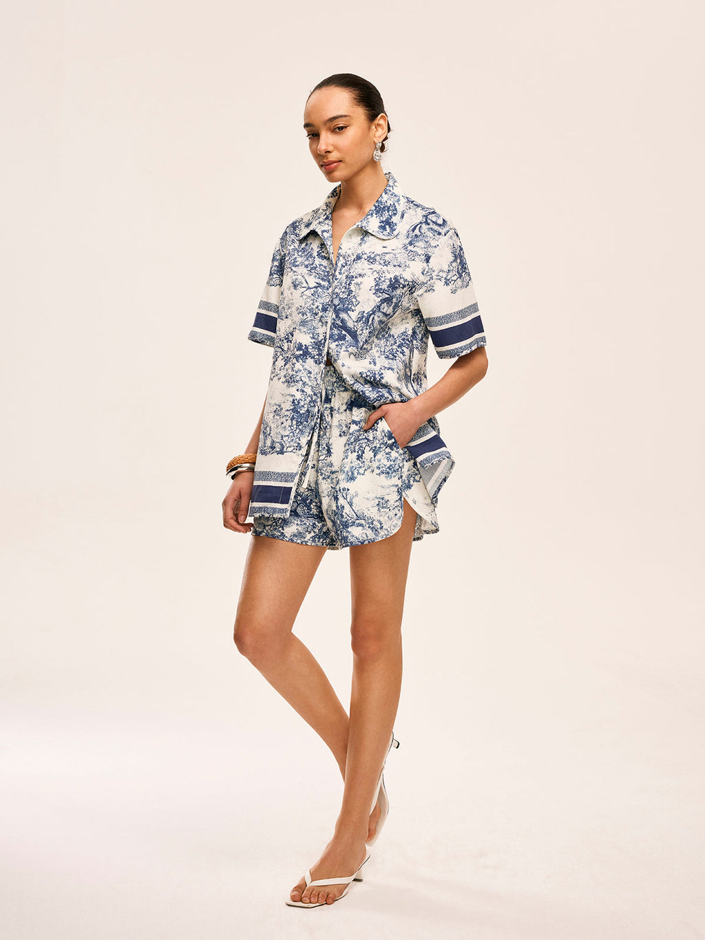 Whitney Contrast Shorts Set