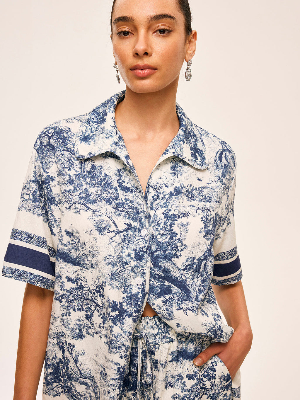 Whitney Contrast Shorts Set