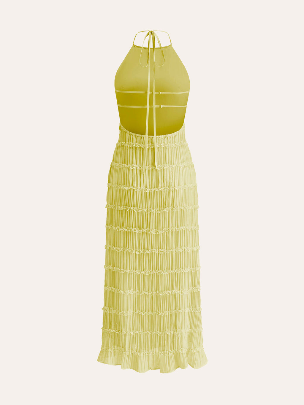 Sally Halter Ruffled Dress