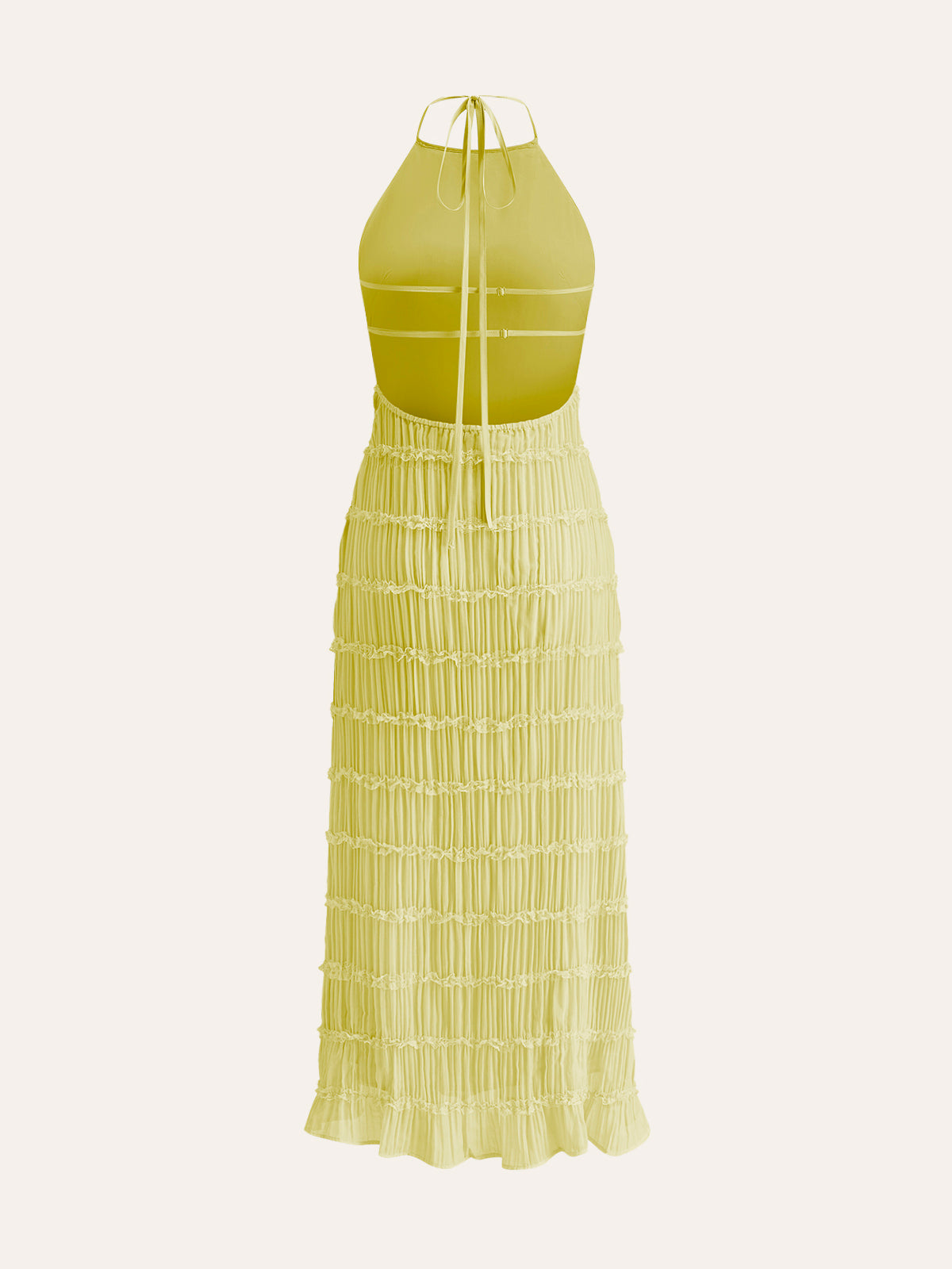 Sally Halter Ruffled Dress