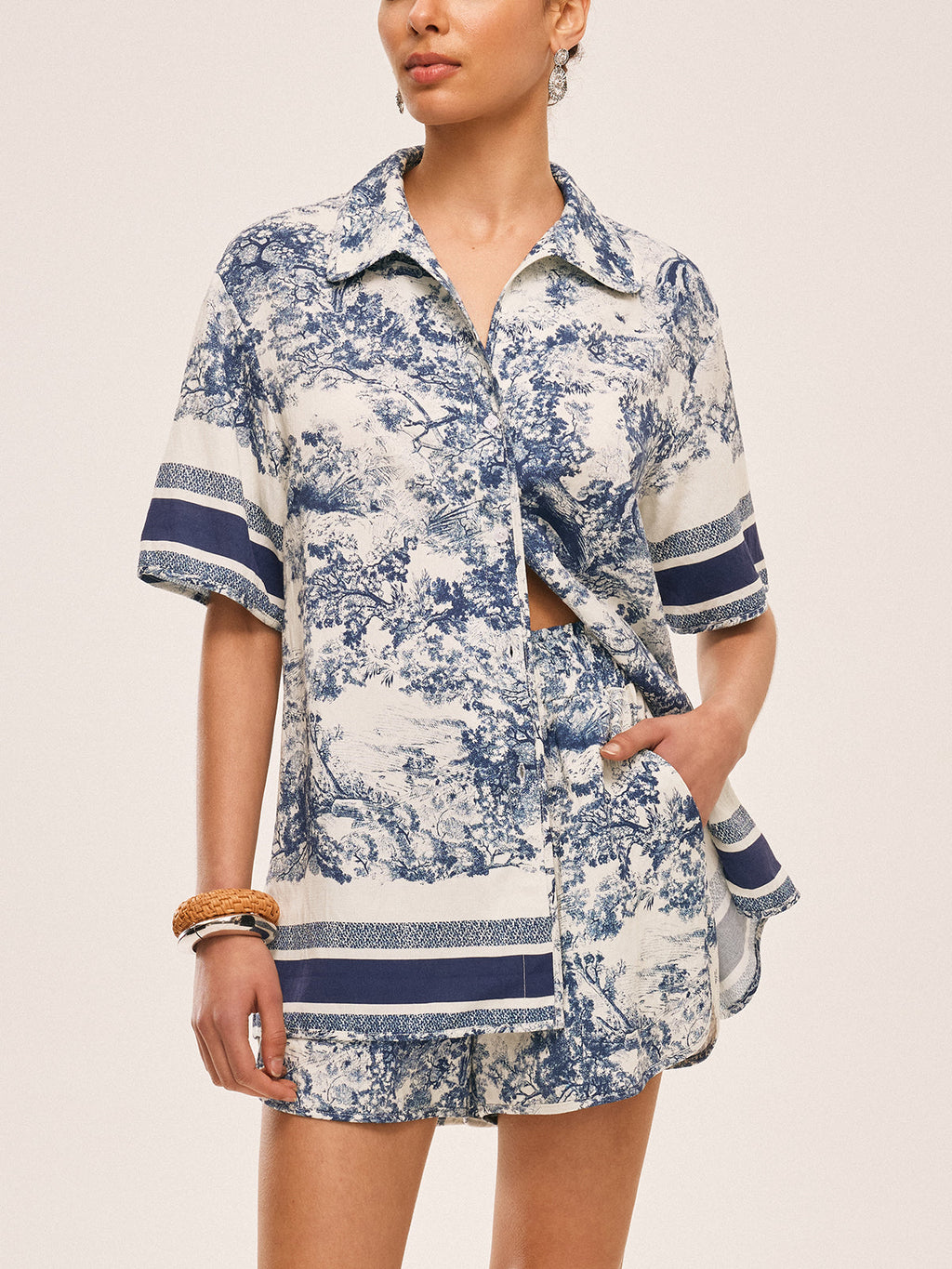 Whitney Contrast Shorts Set