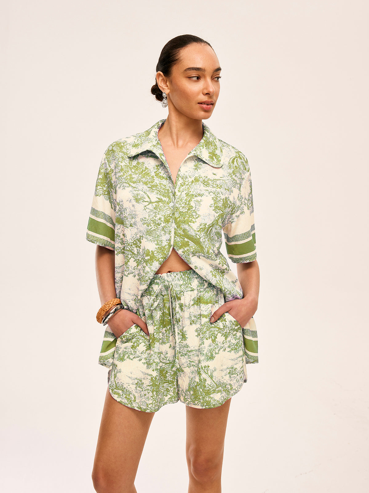 Whitney Contrast Shorts Set