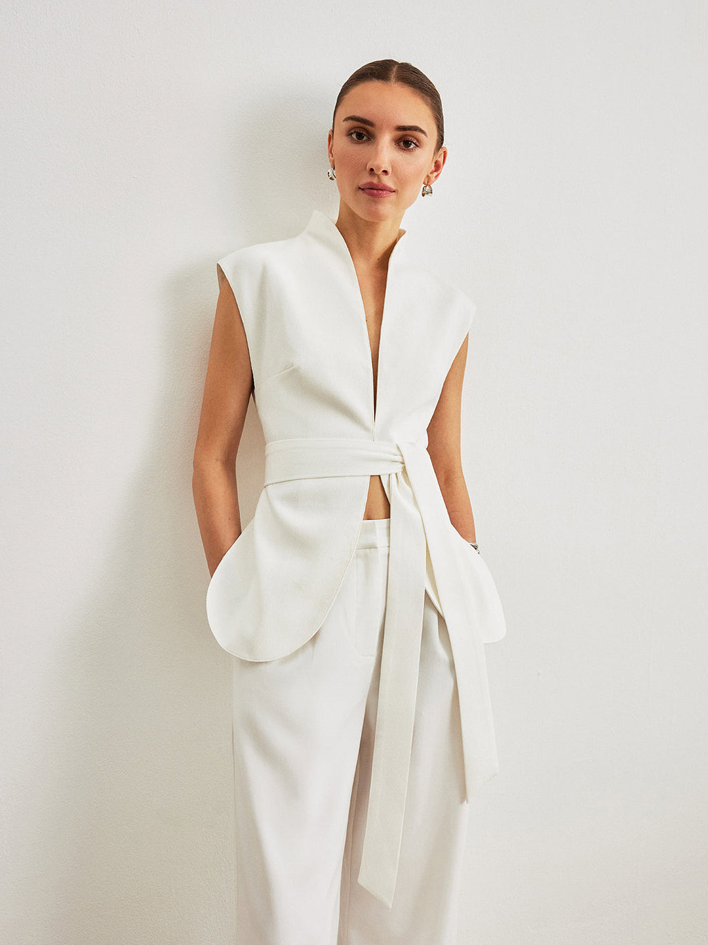 Hourglass Belted Peplum Top