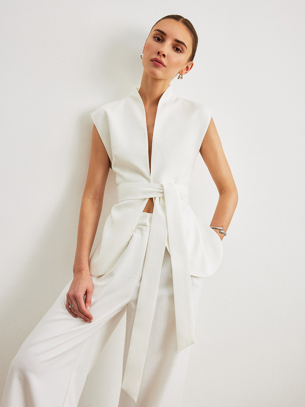 Hourglass Belted Peplum Top