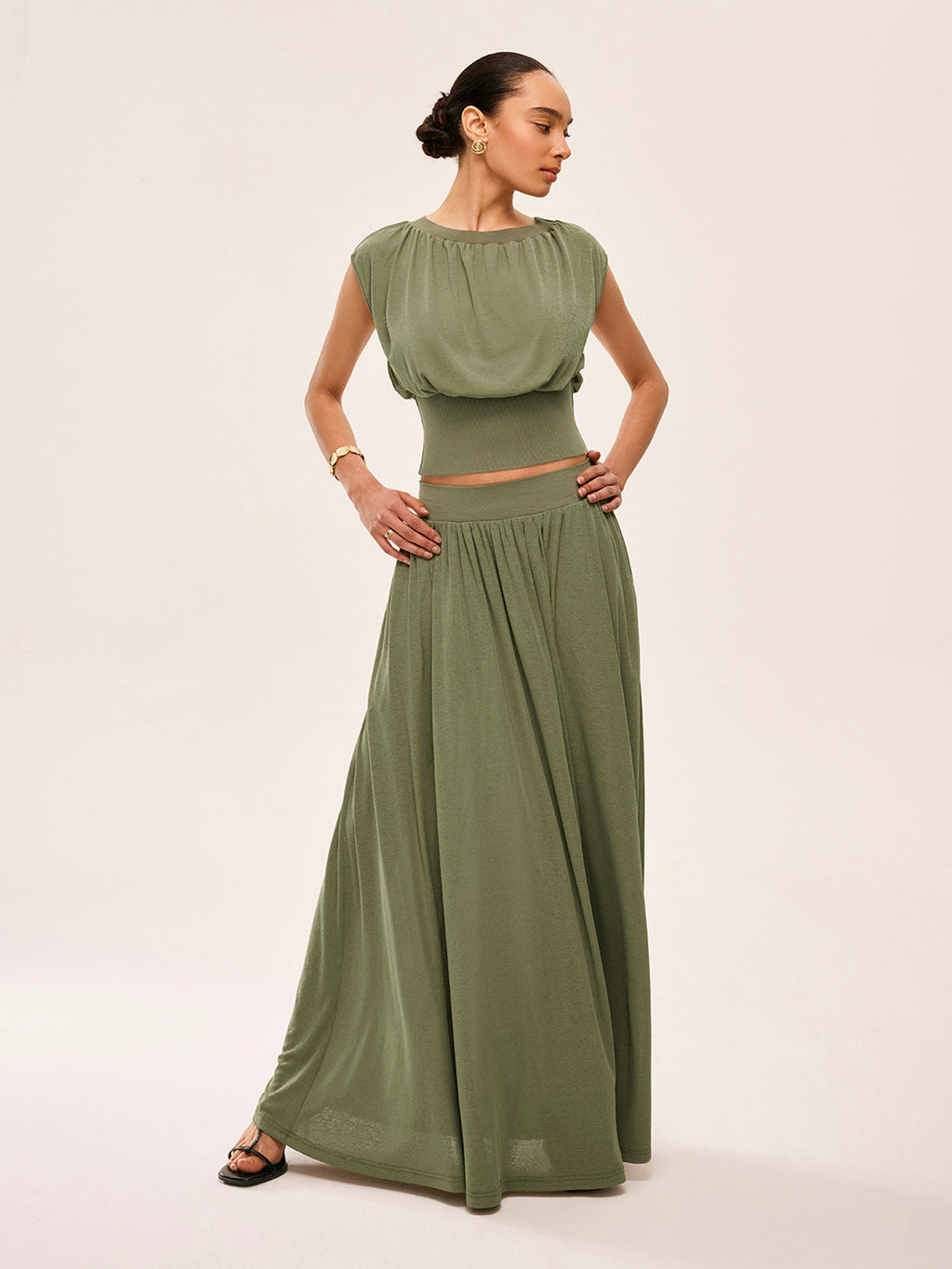 Breezy Girl Flowy Top & Skirt Set