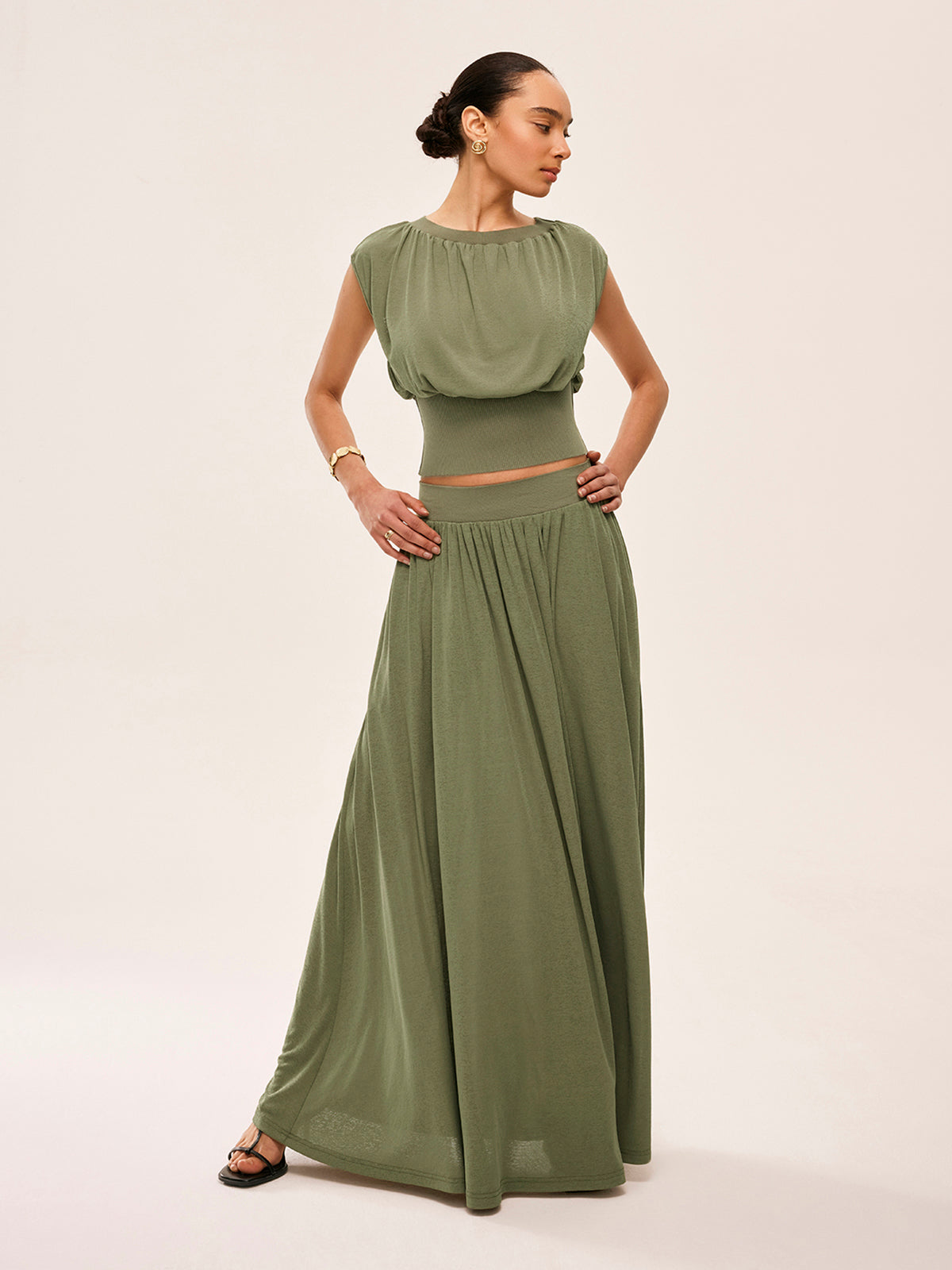 Breezy Girl Flowy Top & Skirt Set