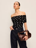 Spot On Polka Dot Off-Shoulder Bodysuit