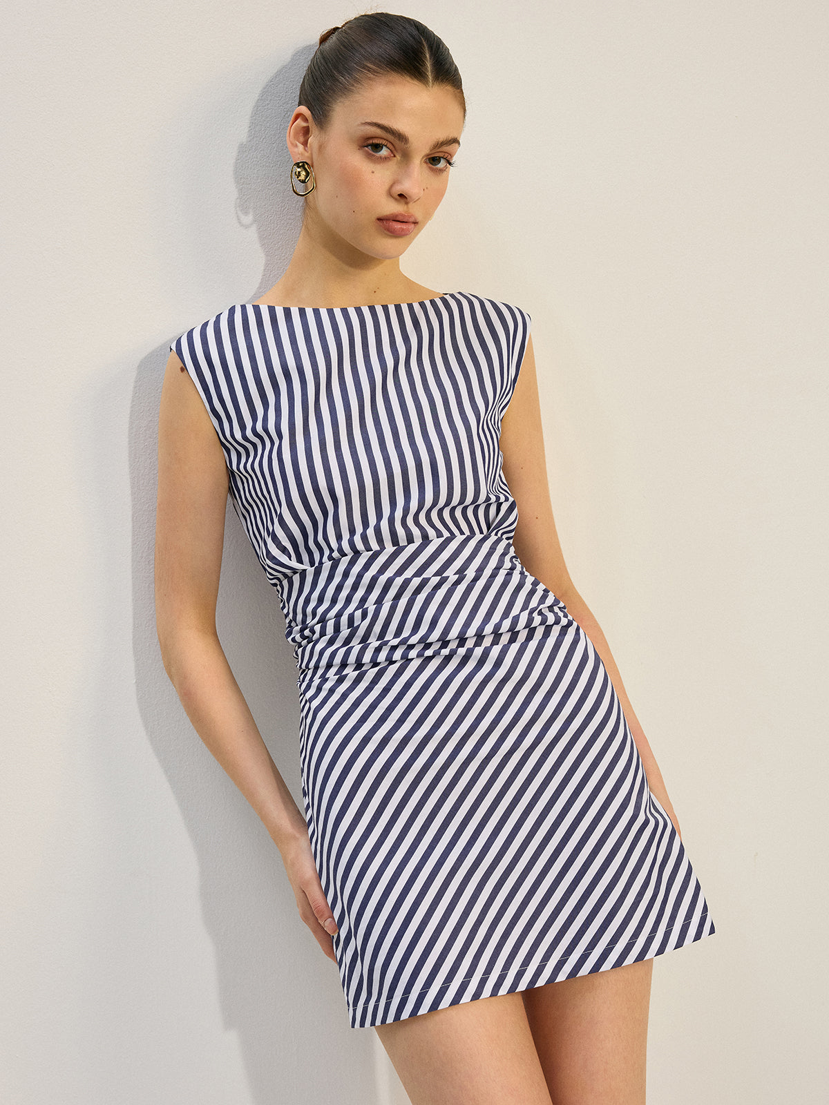 Adeline Striped Mini Dress