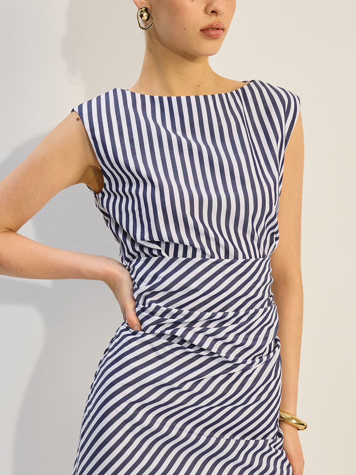Adeline Striped Mini Dress