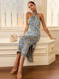 Petal Hour Floral Print Midi Dress
