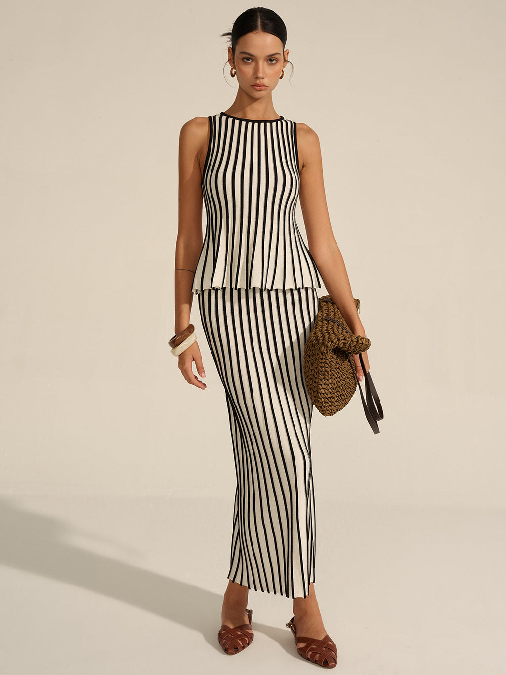 Greece Striped Knit Essential Set