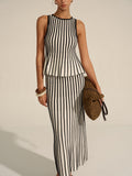 Greece Striped Knit Essential Set