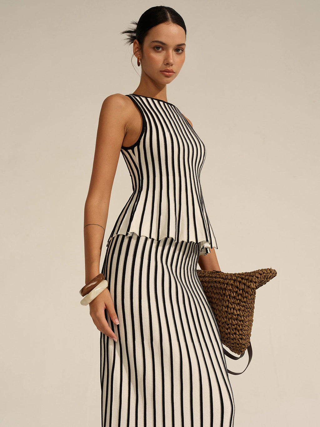 Greece Striped Knit Essential Set