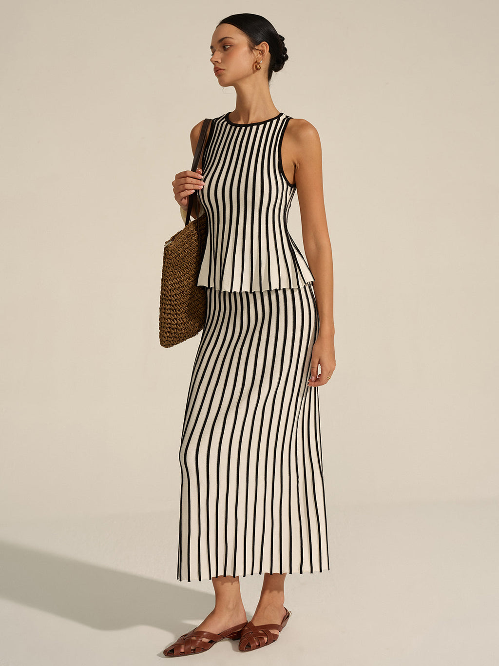 Greece Striped Knit Essential Set
