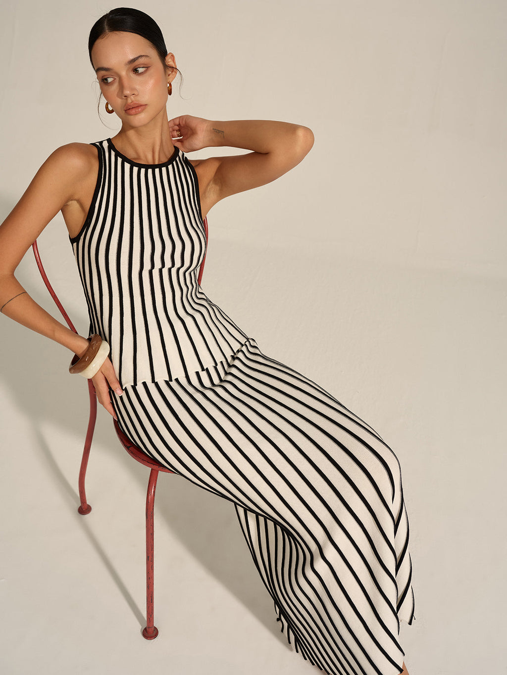 Greece Striped Knit Essential Set