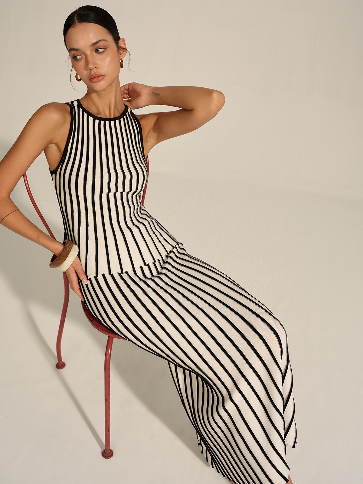 Greece Striped Knit Essential Set