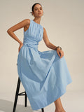 Gathered Glory Ruched Waist Maxi Dress