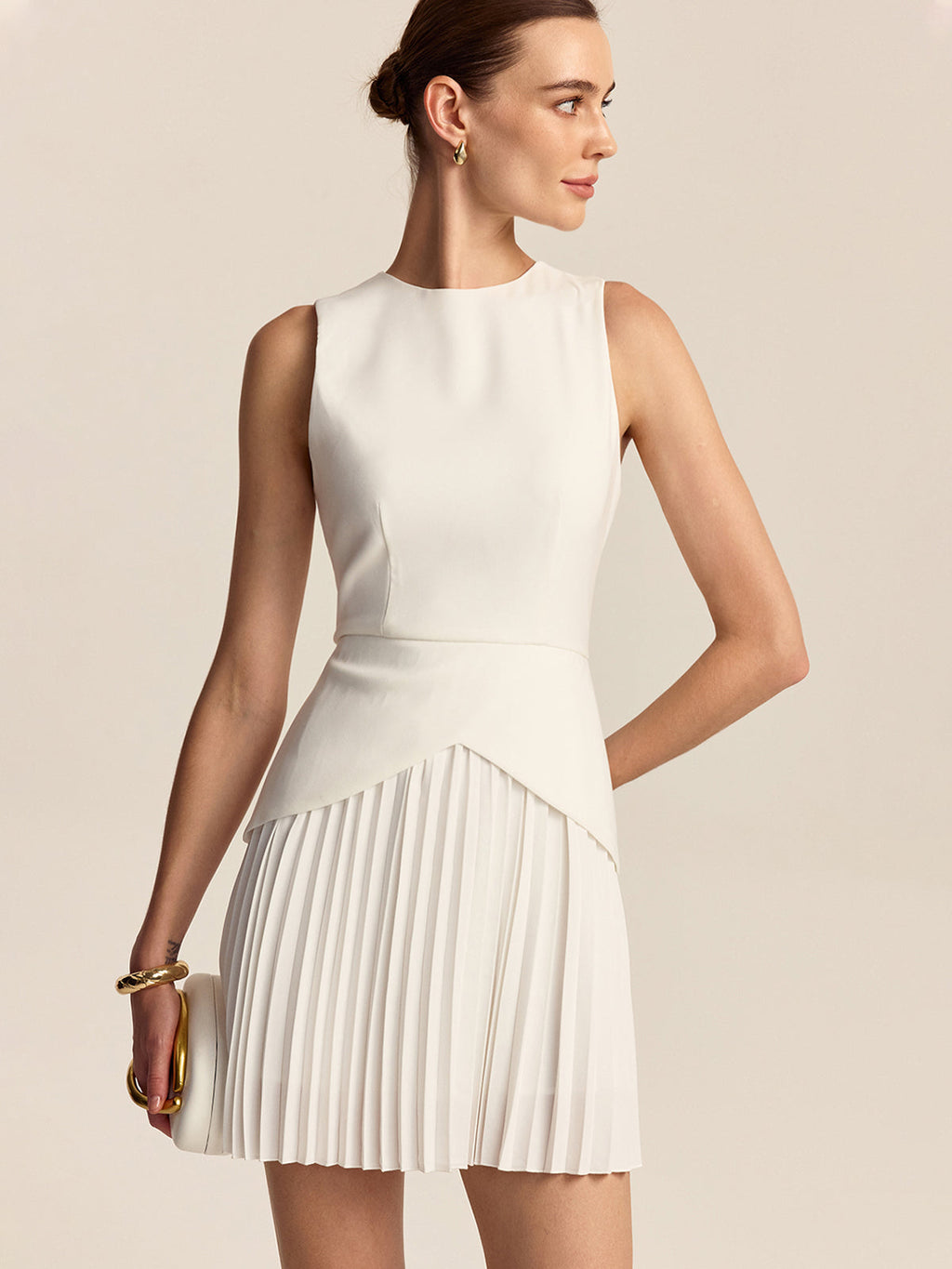 Short & Sweet Pleated Mini Dress