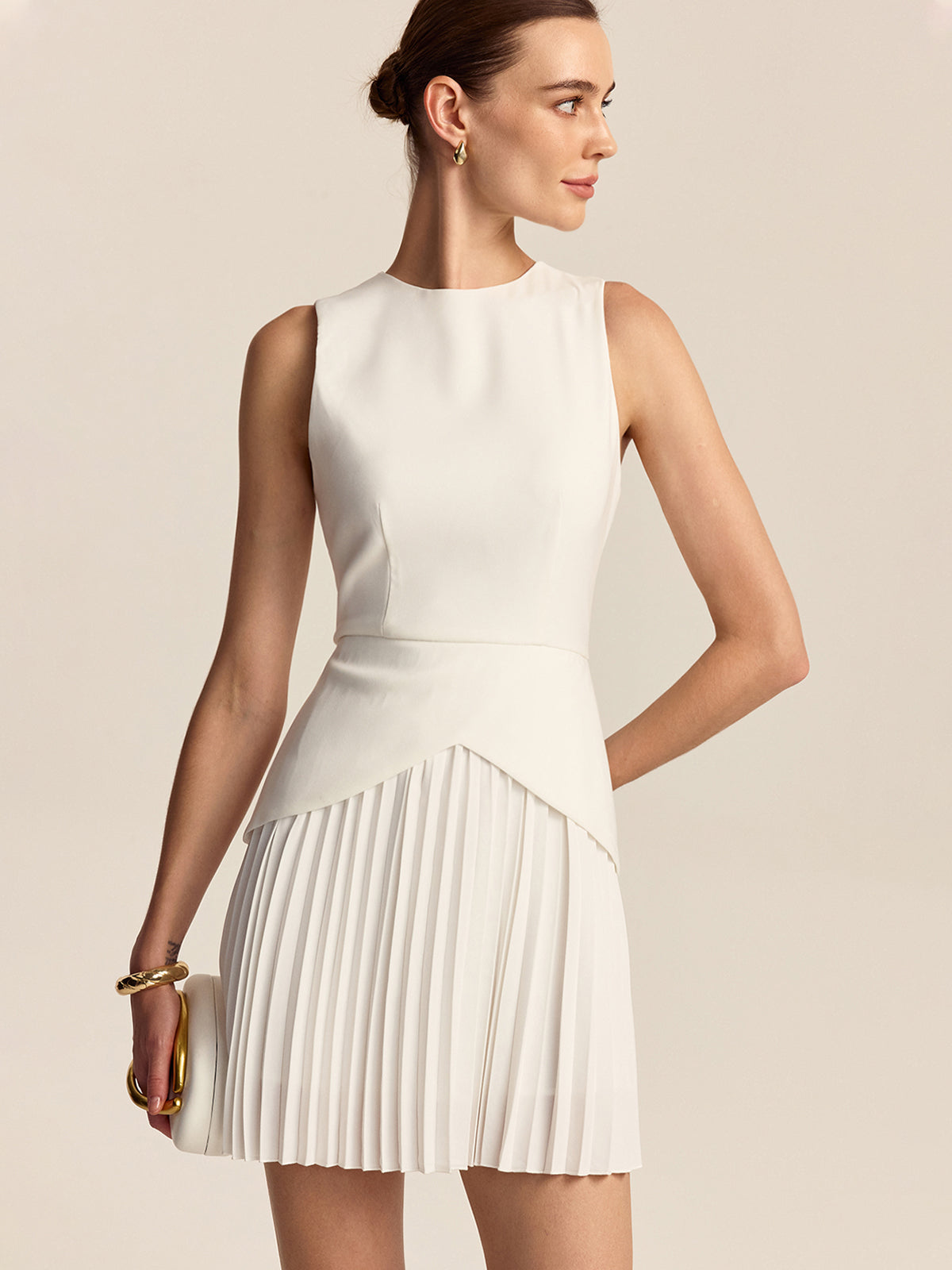Short & Sweet Pleated Mini Dress