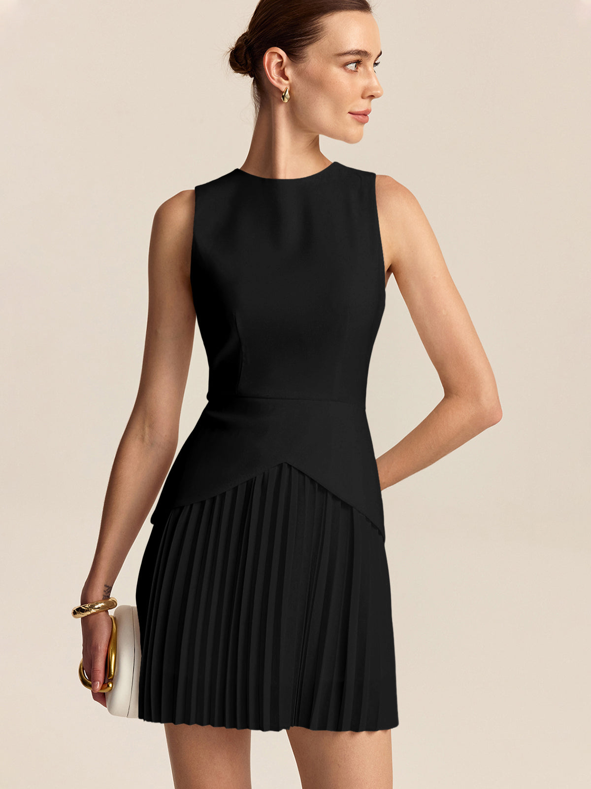 Short & Sweet Pleated Mini Dress