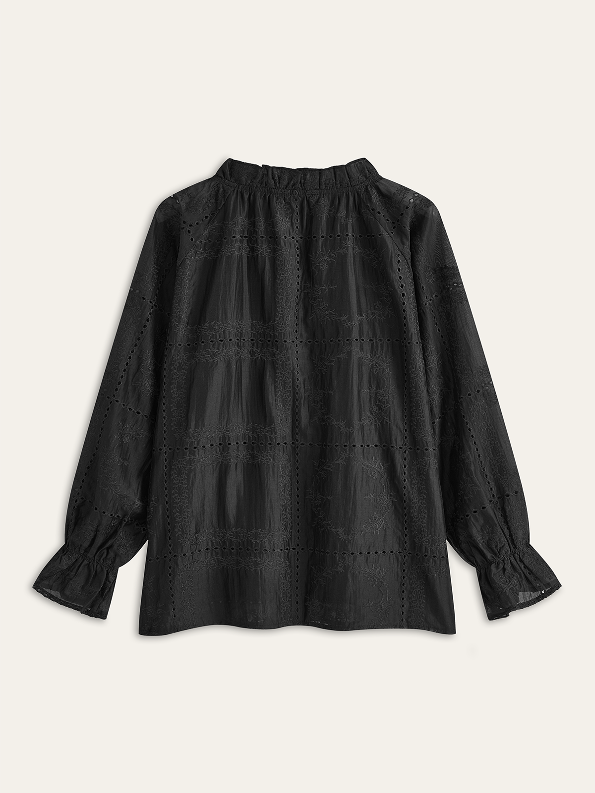 Ivy Long Sleeve Embroidery Detail Shorts Set