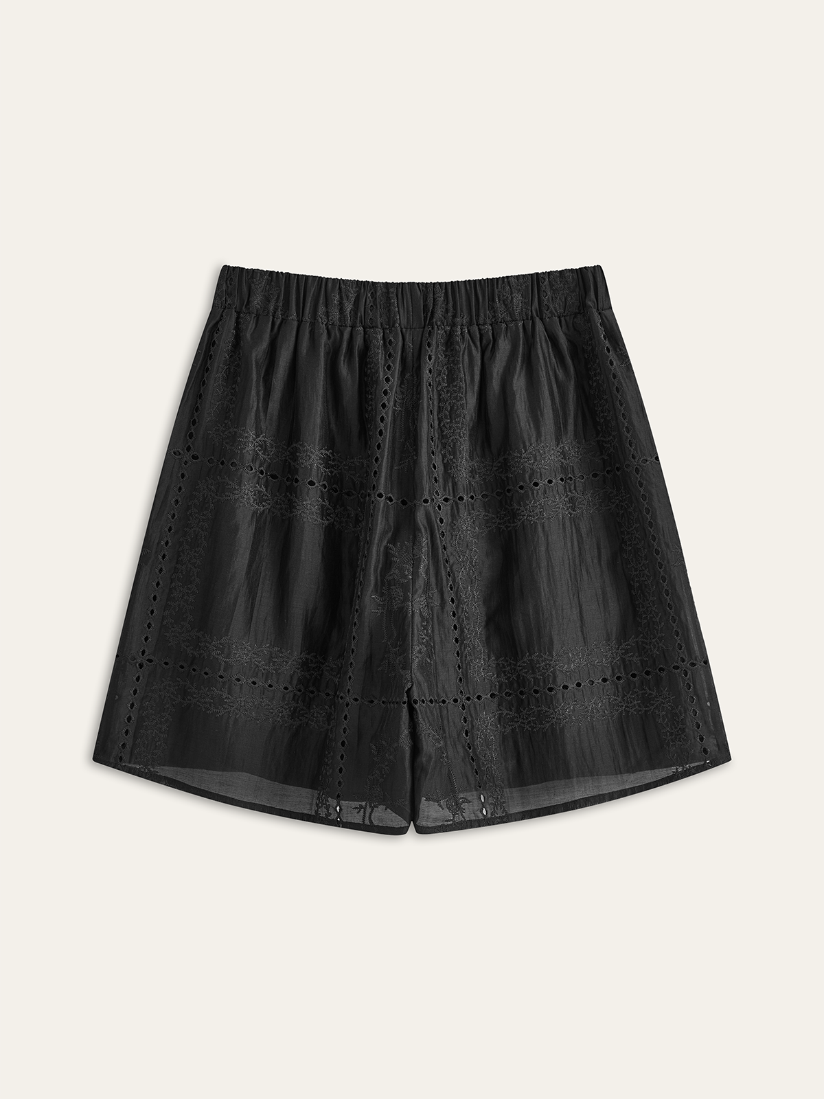Ivy Long Sleeve Embroidery Detail Shorts Set