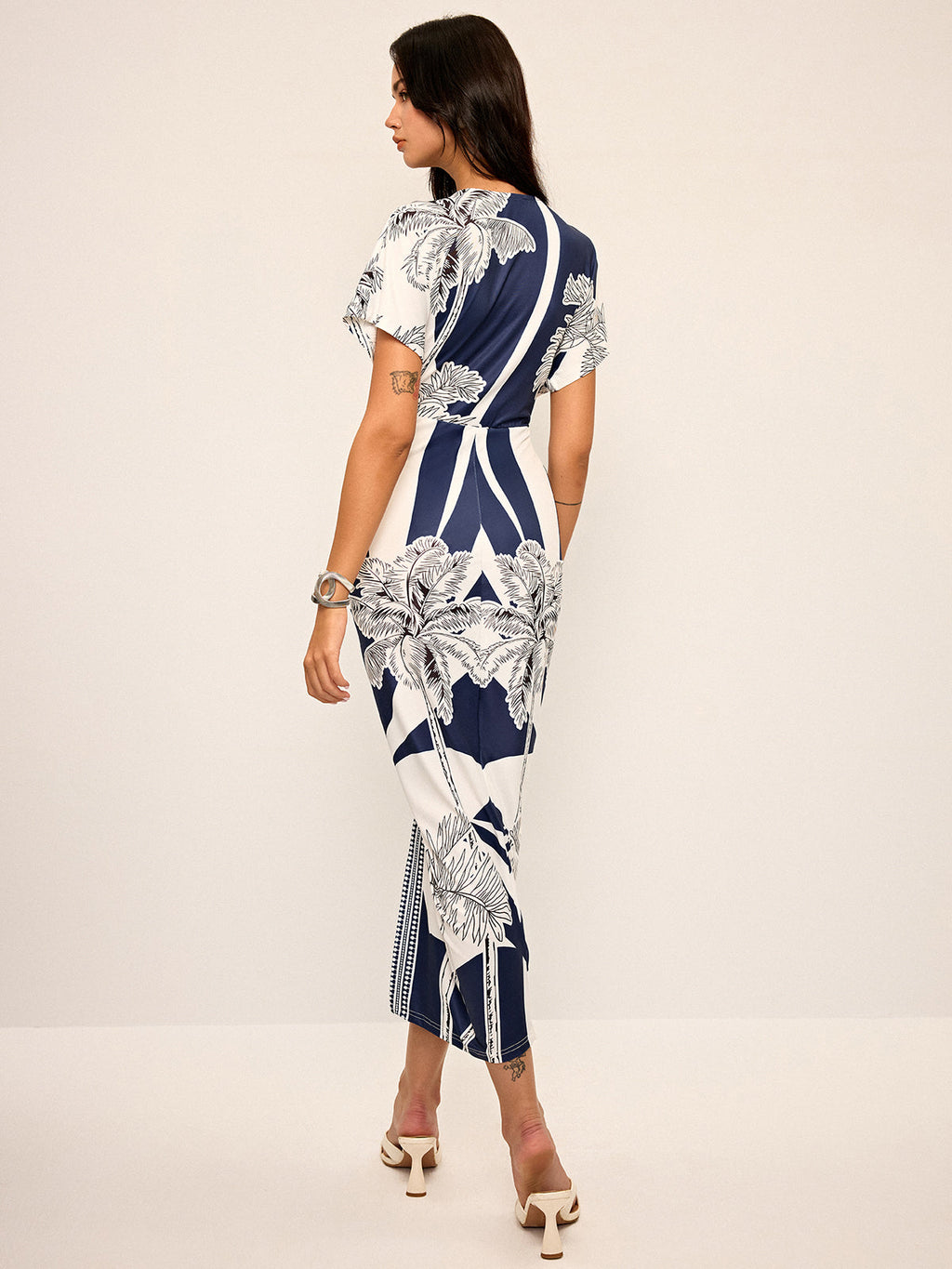 Deep Dive Gorgeous V-Neck Midi Dress