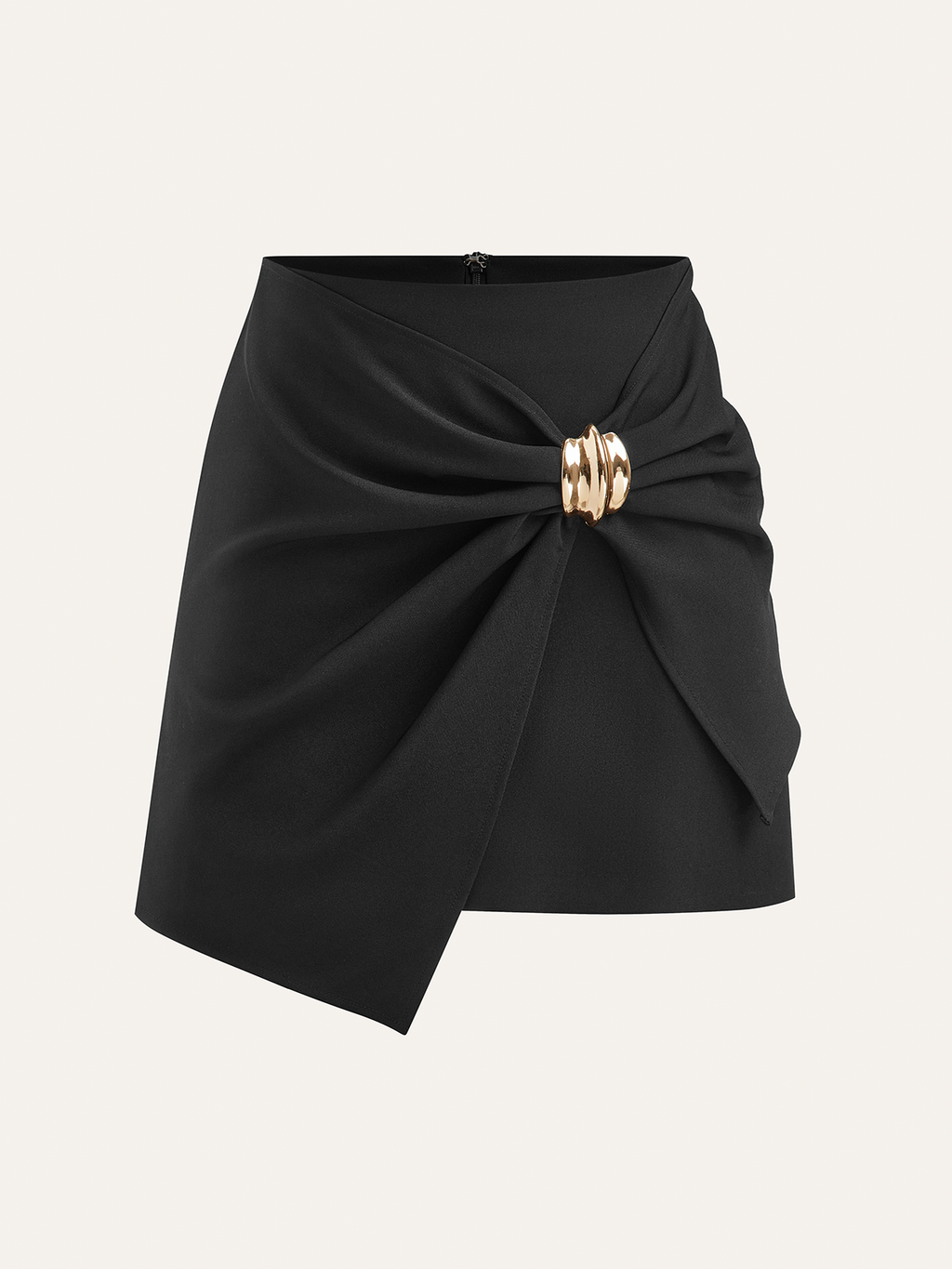 Buckle Up Comfort Wrap Mini Skirt