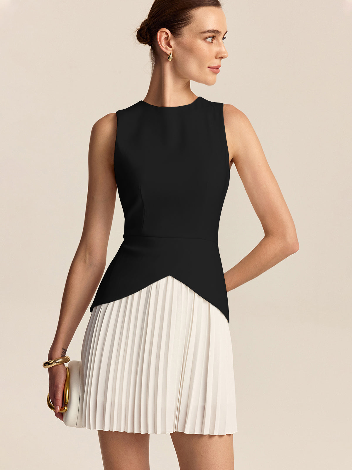 Short & Sweet Pleated Mini Dress