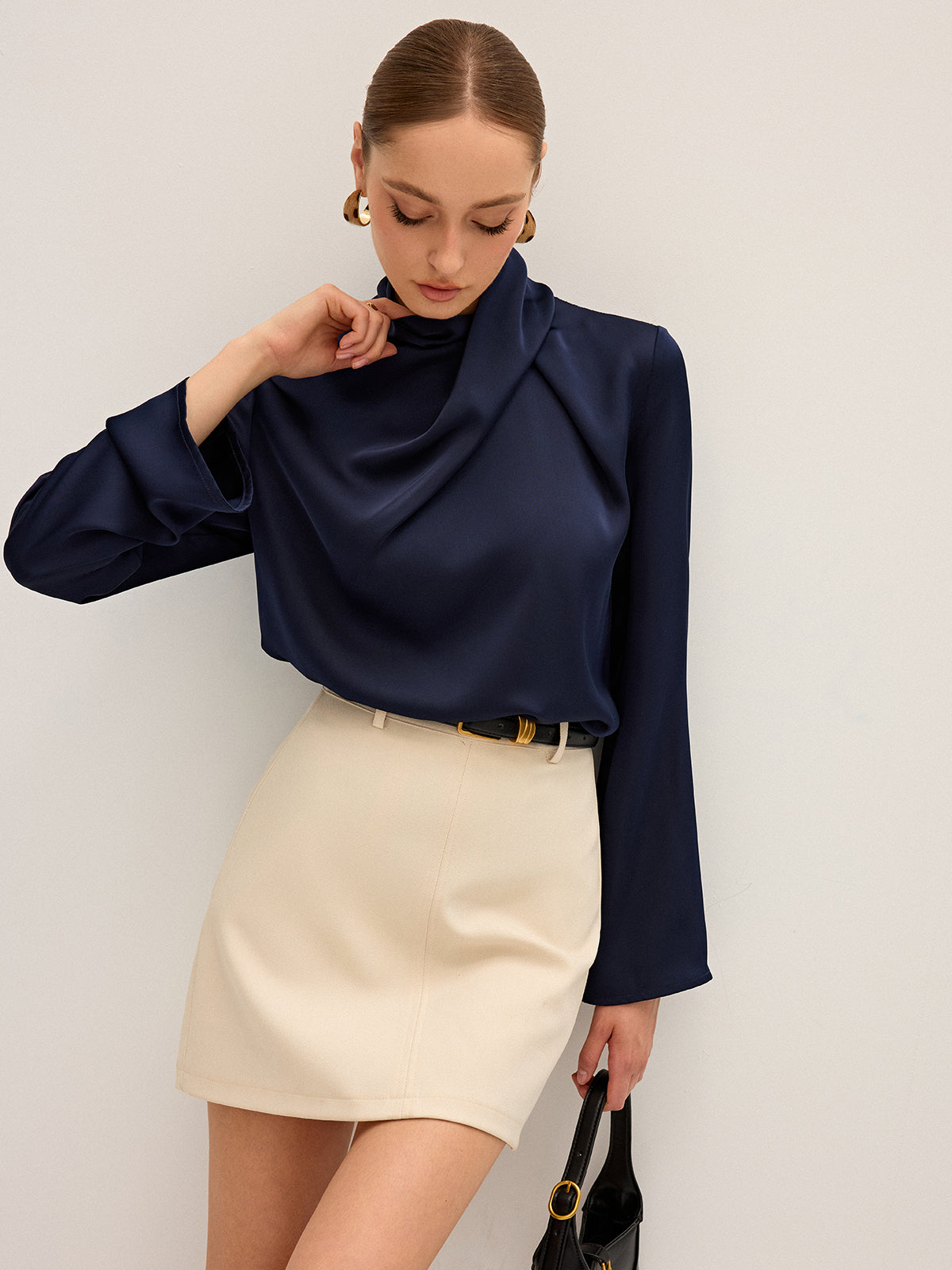 Soft Era High Neck Blouse