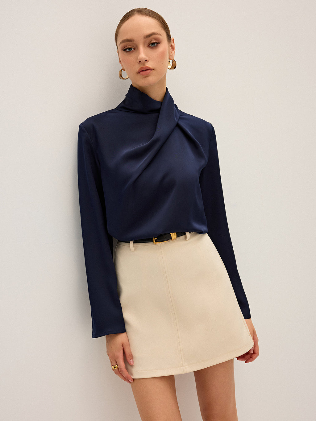 Soft Era High Neck Blouse