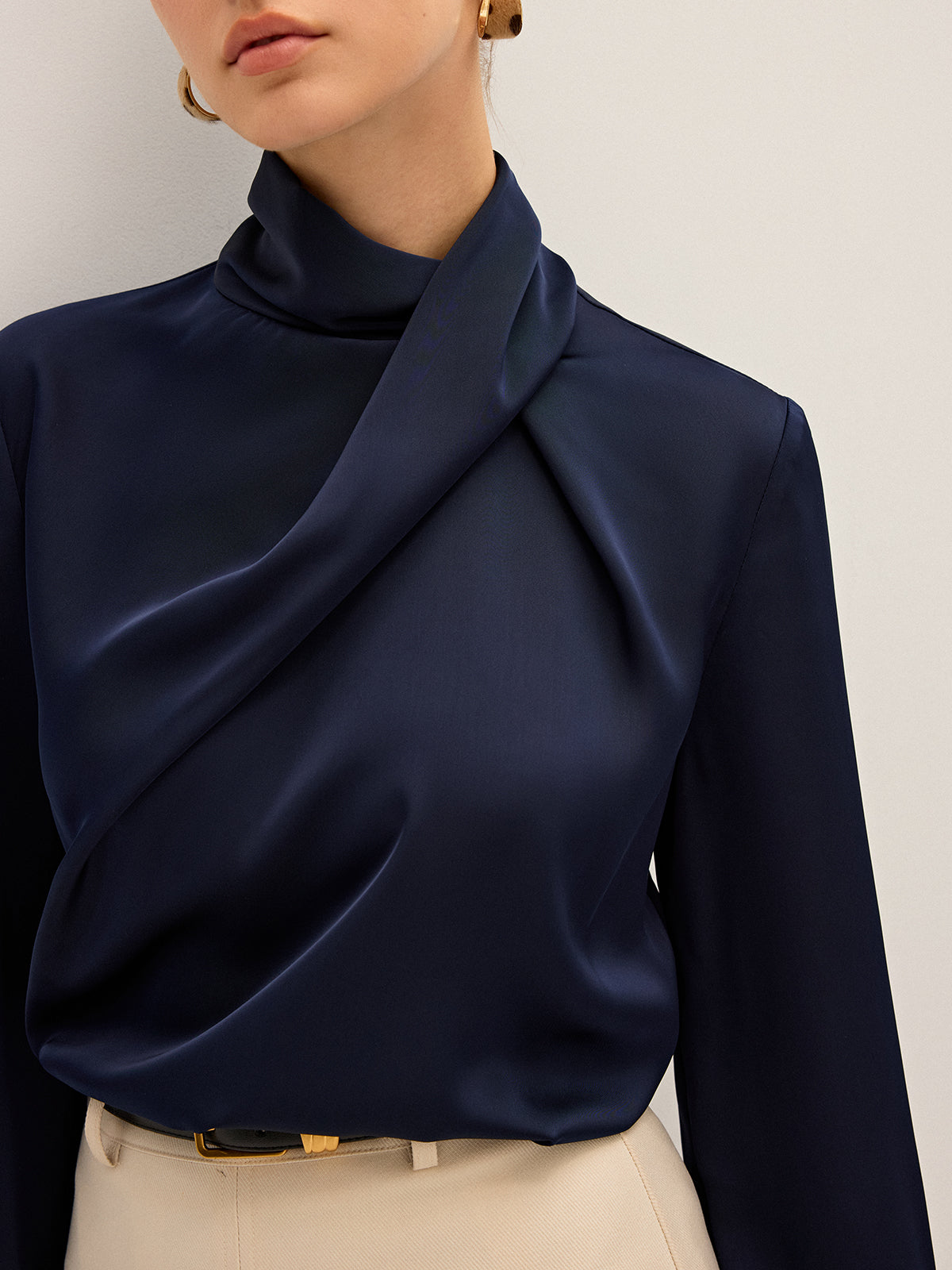Soft Era High Neck Blouse