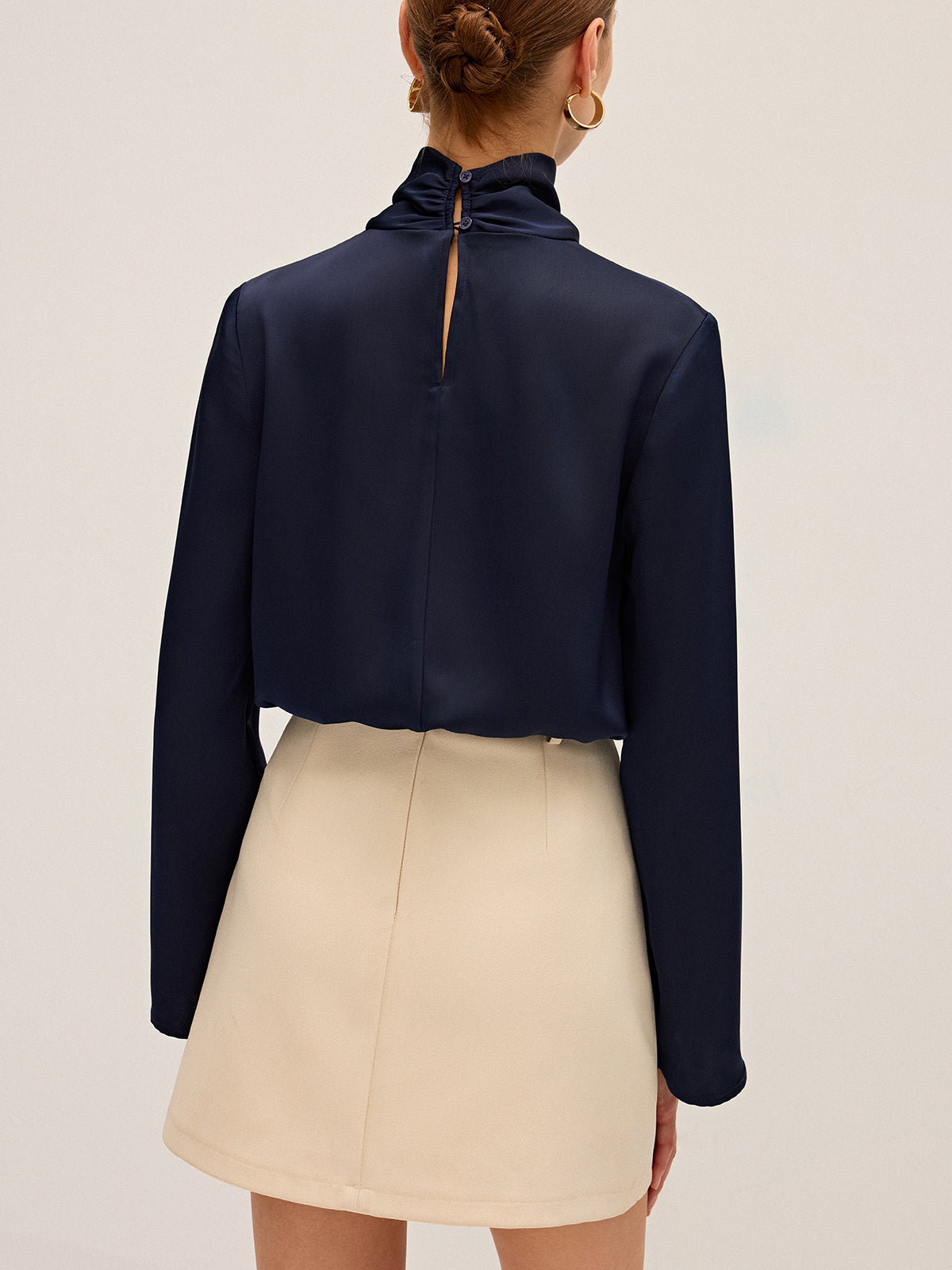 Soft Era High Neck Blouse