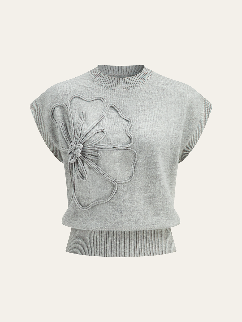 Petal Touch Chic Knit Top
