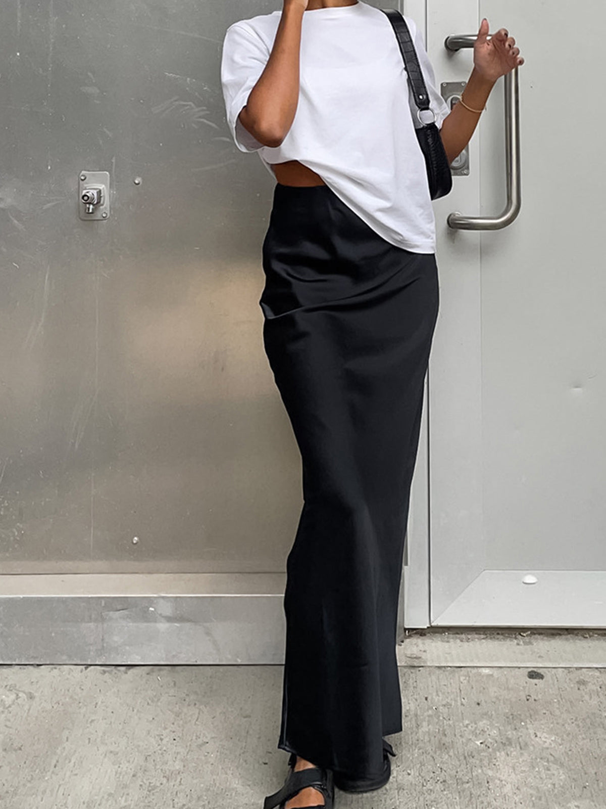 Satin & Co Utility Maxi Skirt