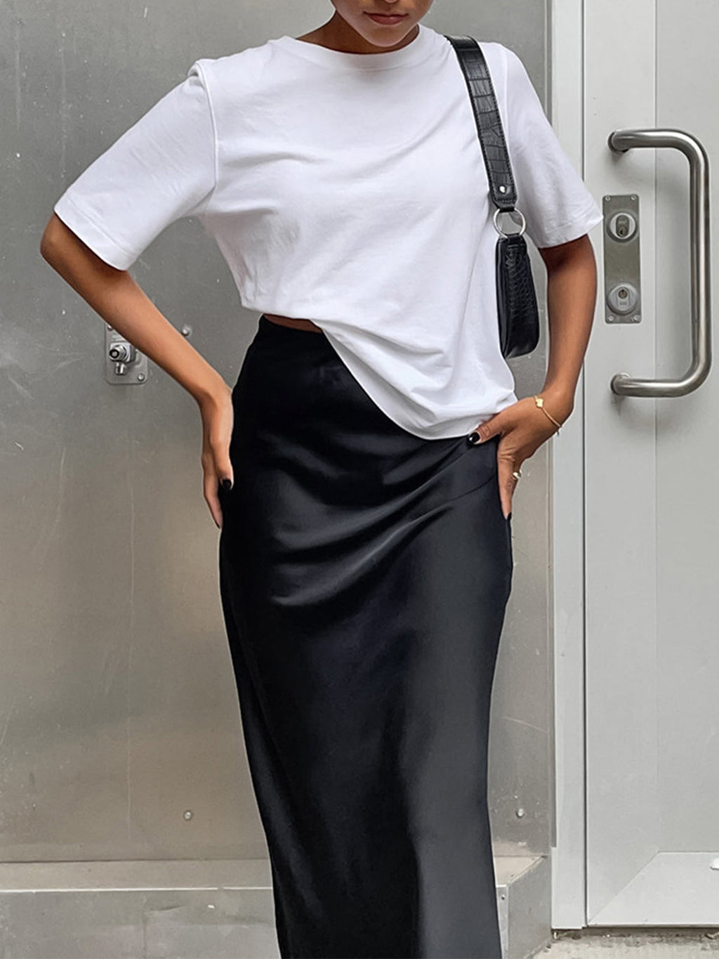 Satin & Co Utility Maxi Skirt