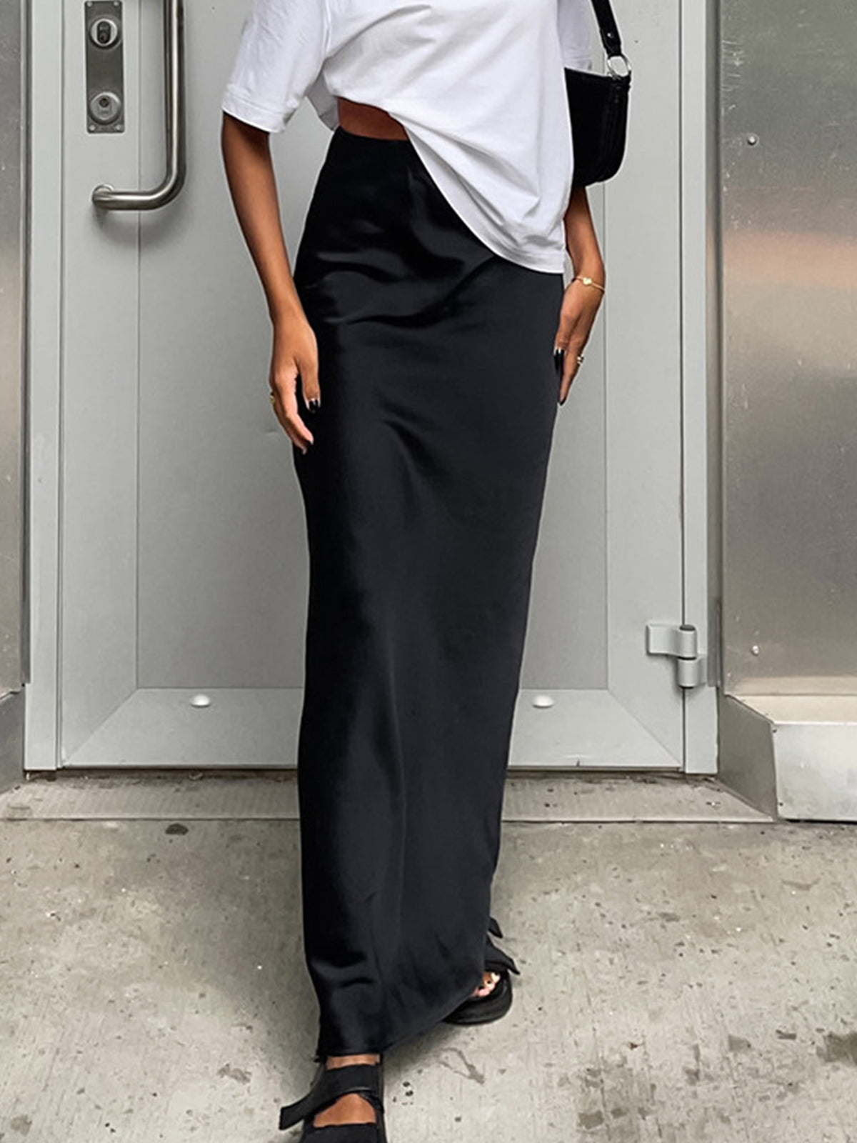 Satin & Co Utility Maxi Skirt