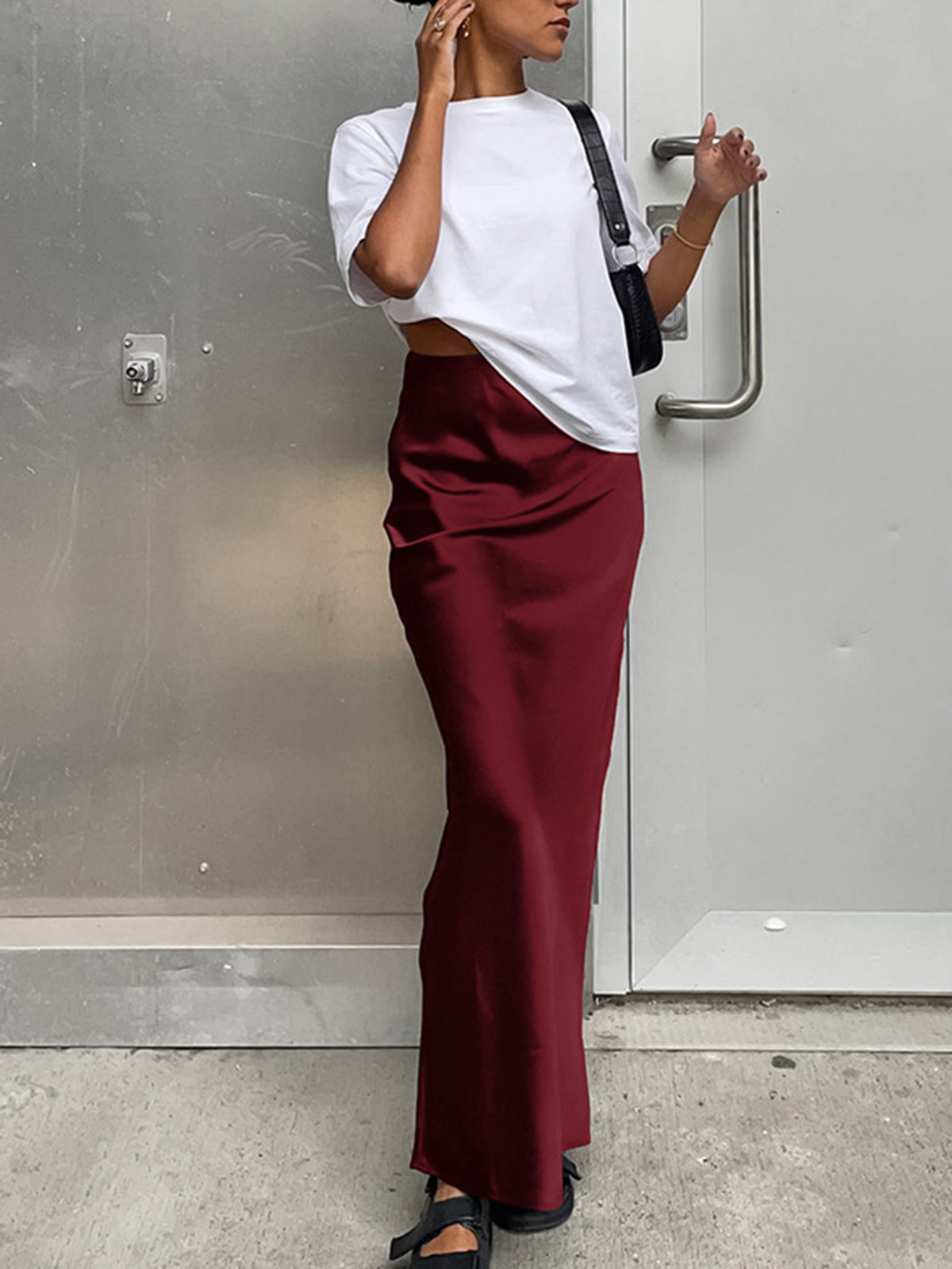 Satin & Co Utility Maxi Skirt