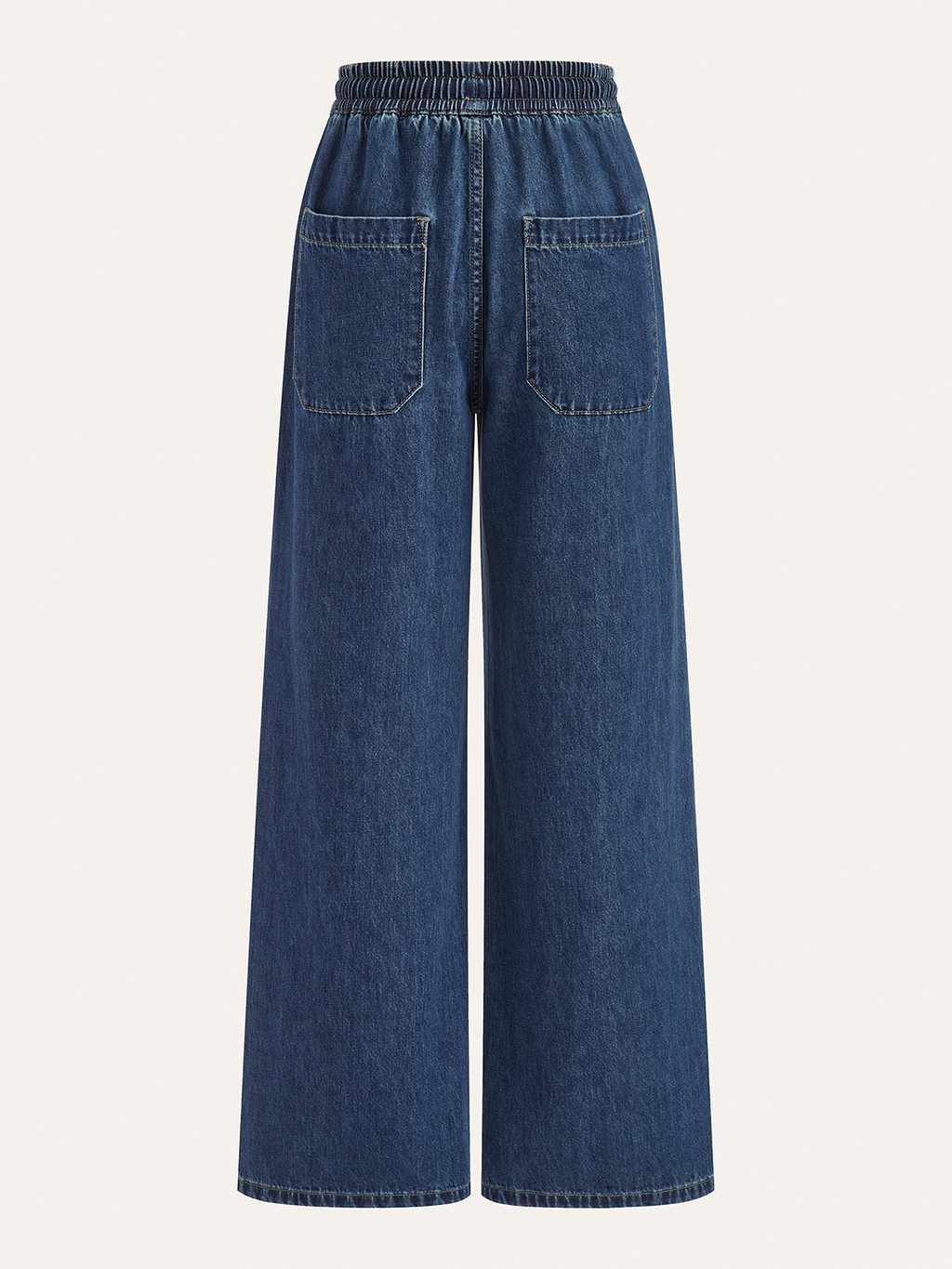 Drift Denim Comfy Drawstring Wide-Leg Pants